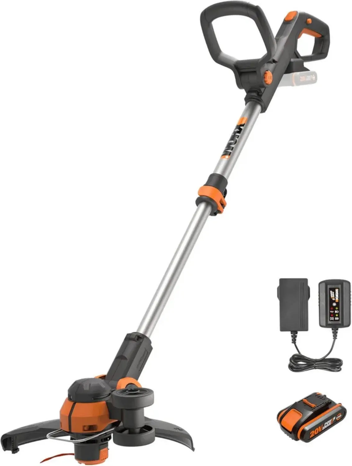 WORX WG163E.1 20V Akku-Trimmer mit Zubehör, 30 cm Schnittkreis