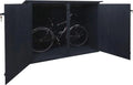 Mendler Fahrraddrager HWC-H60, abschließbare Fahrradbox, wetterfester Geräteschuppen, 152x184x98cm, anthrazit