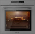 Cecotec Einbau-Backofen 60 cm, Glas Grau, A+, 2900 W, 72 l, 12 Programme inkl. Steak- und Pizza-Modus, Dampfunterstützung, EasyClean, Eco und Auftaumodus